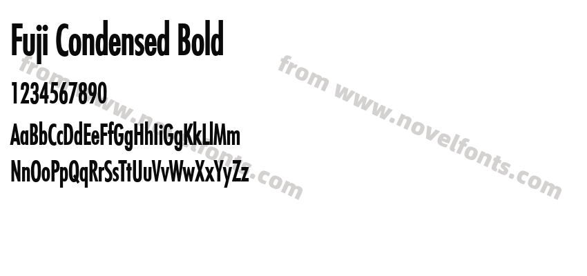 Fuji Condensed BoldPreview