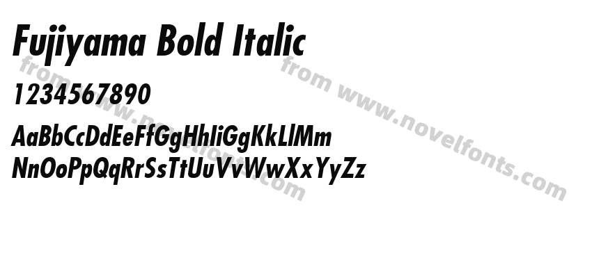 Fujiyama Bold ItalicPreview