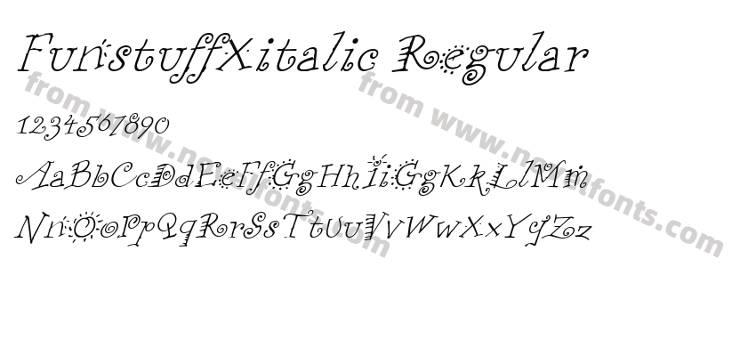 FunstuffXitalic RegularPreview