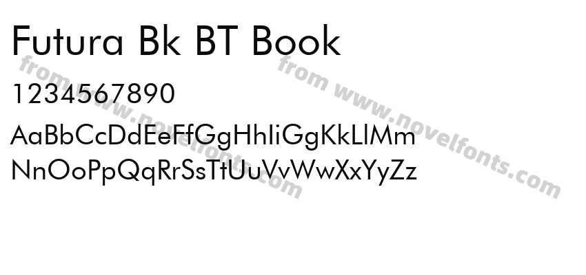 Futura Bk BT BookPreview