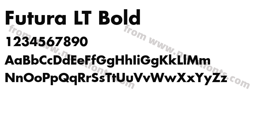 Futura LT BoldPreview