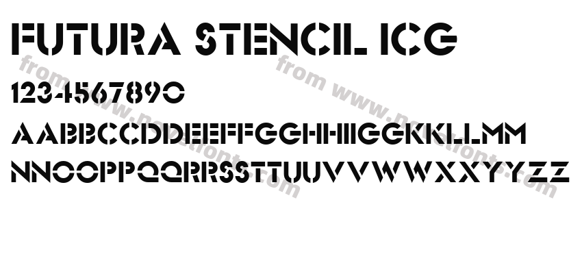 Futura Stencil ICGPreview