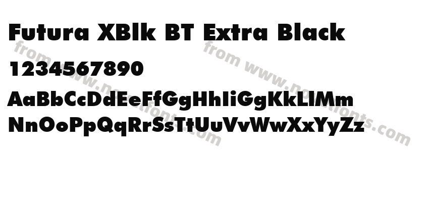 Futura XBlk BT Extra BlackPreview