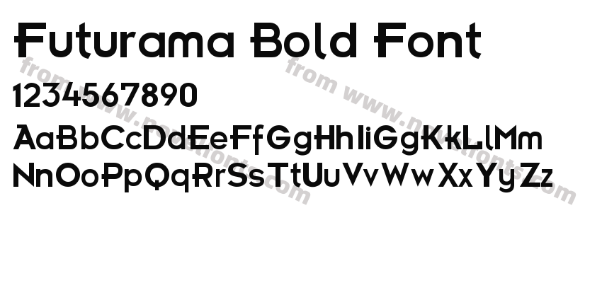 Futurama Bold FontPreview