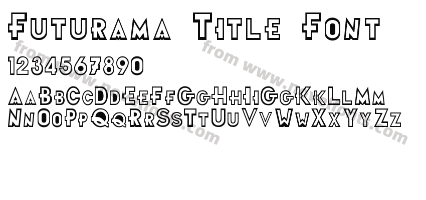 Futurama Title FontPreview