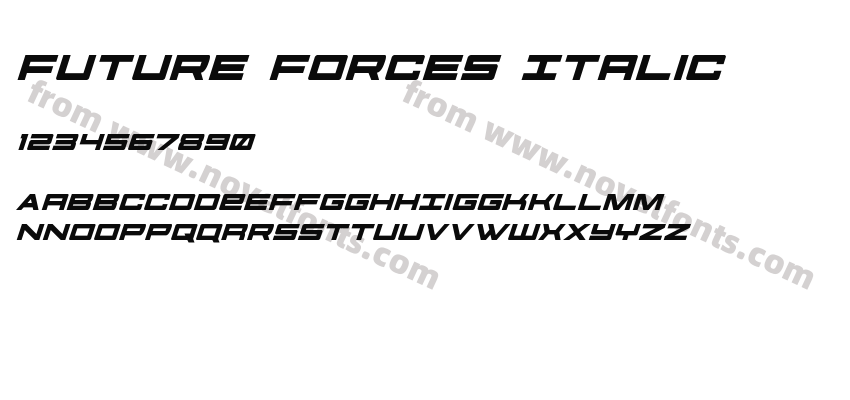 Future Forces ItalicPreview