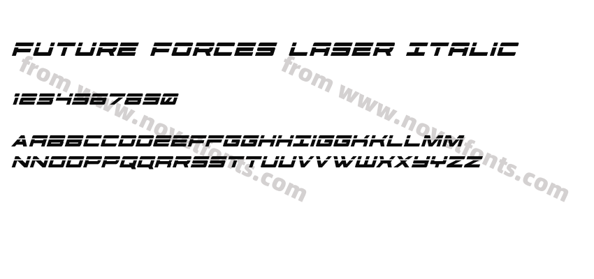 Future Forces Laser ItalicPreview