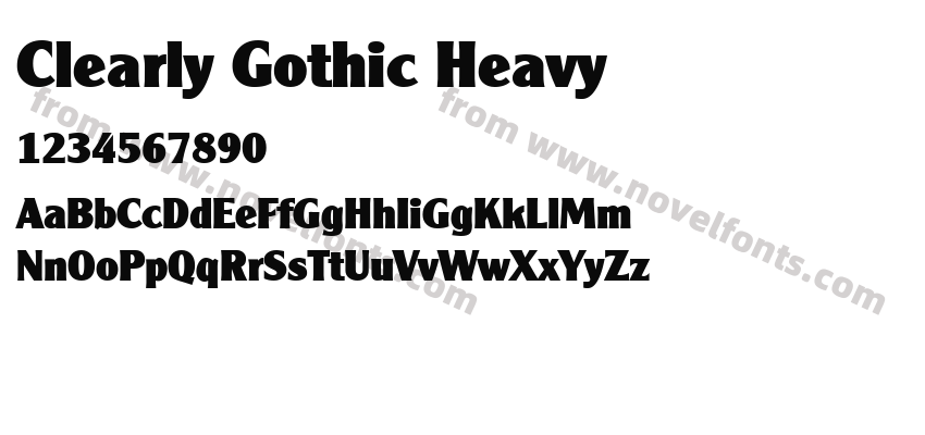 Clearly Gothic HeavyPreview