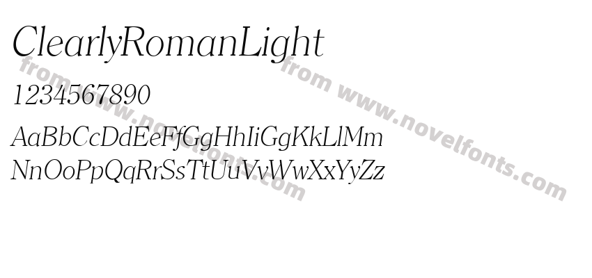 ClearlyRomanLightPreview