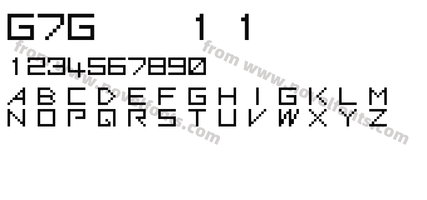 G7Gradius1(1 byte font)Preview