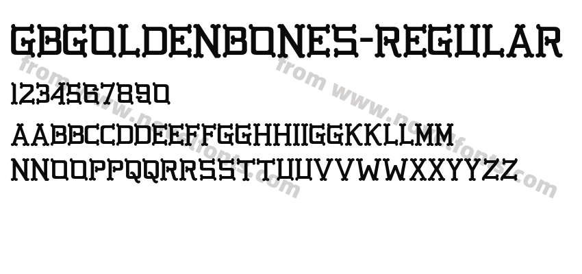 GBGoldenBones-RegularPreview