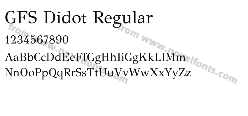 GFS Didot RegularPreview