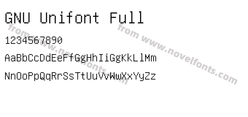 GNU Unifont FullPreview