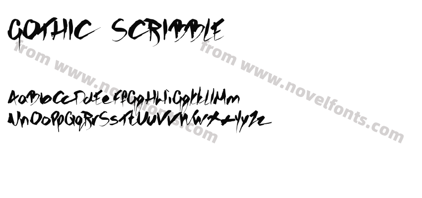 GOTHIC SCRIBBLEPreview