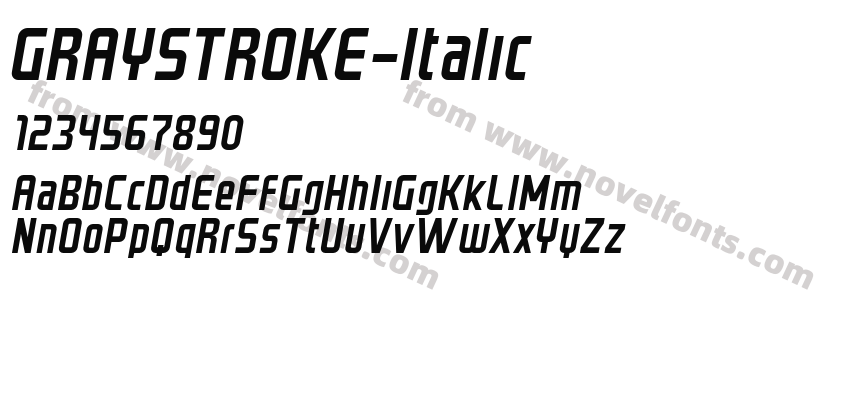 GRAYSTROKE-ItalicPreview