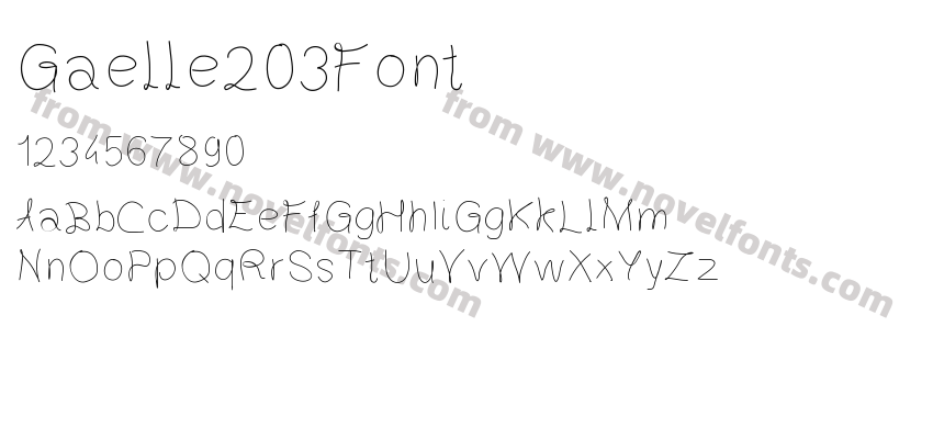 Gaelle203FontPreview