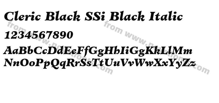 Cleric Black SSi Black ItalicPreview