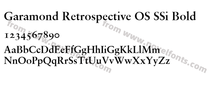 Garamond Retrospective OS SSi BoldPreview