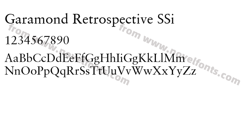 Garamond Retrospective SSiPreview