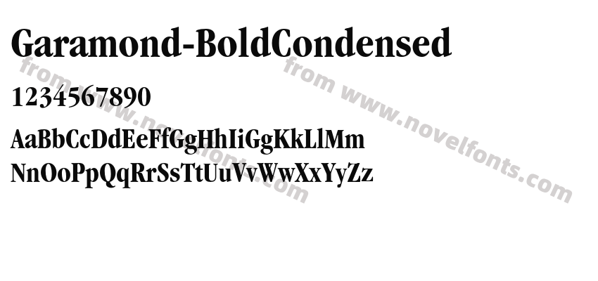 Garamond-BoldCondensedPreview