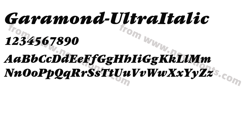 Garamond-UltraItalicPreview