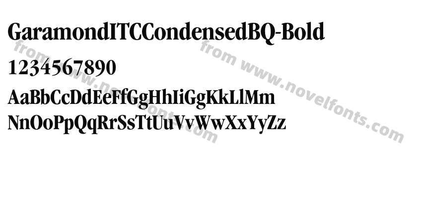 GaramondITCCondensedBQ-BoldPreview