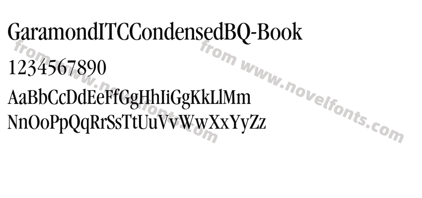 GaramondITCCondensedBQ-BookPreview