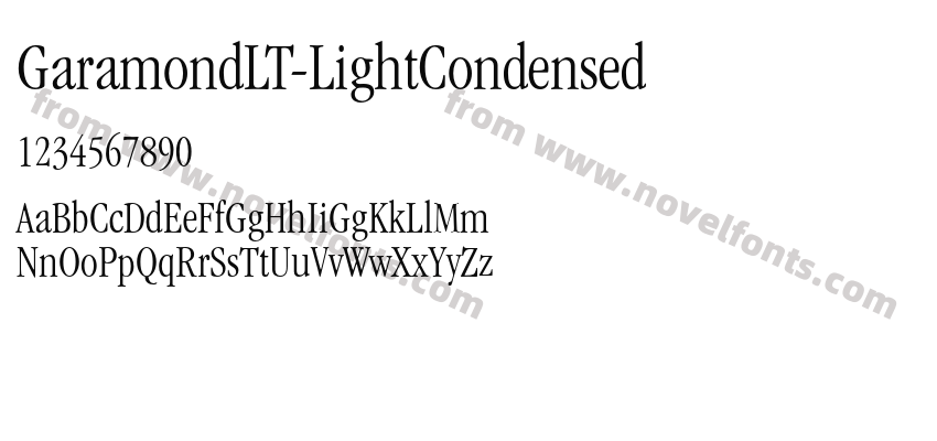 GaramondLT-LightCondensedPreview
