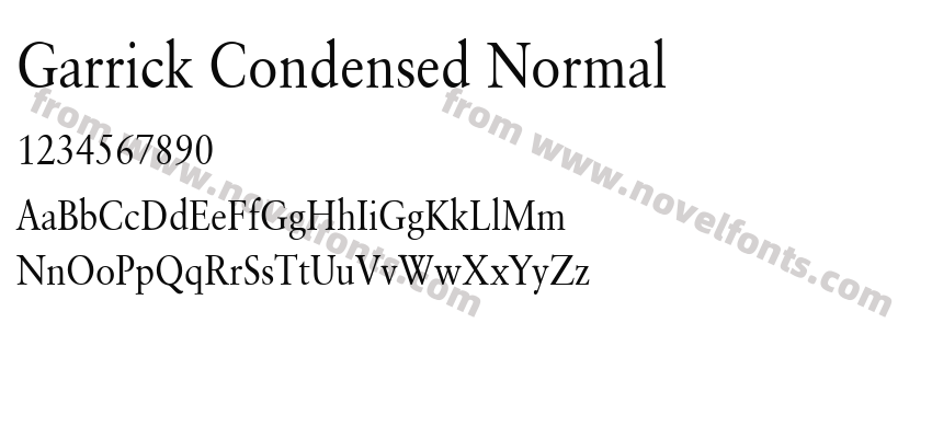 Garrick Condensed NormalPreview