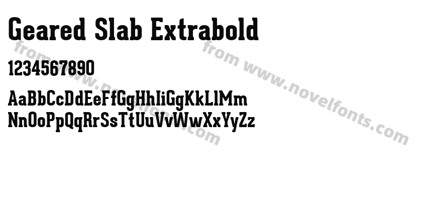 Geared Slab ExtraboldPreview