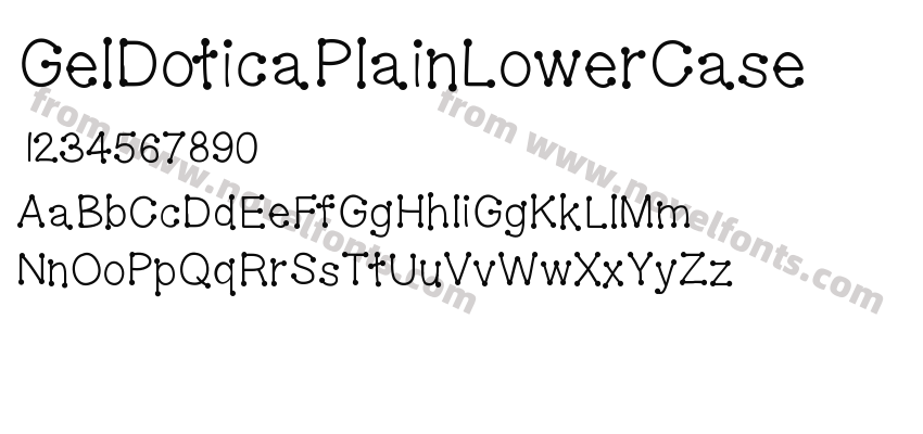 GelDoticaPlainLowerCasePreview
