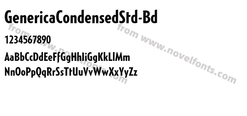 GenericaCondensedStd-BdPreview