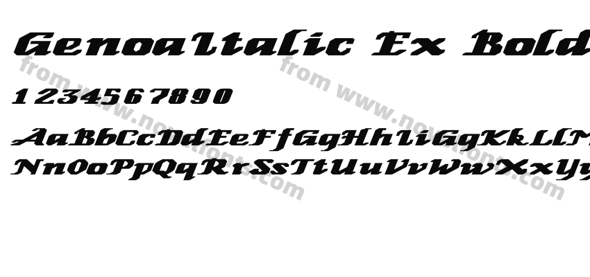 GenoaItalic Ex BoldPreview