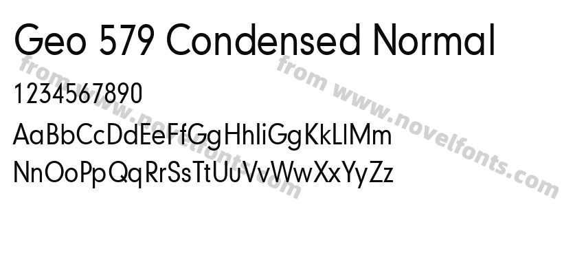 Geo 579 Condensed NormalPreview