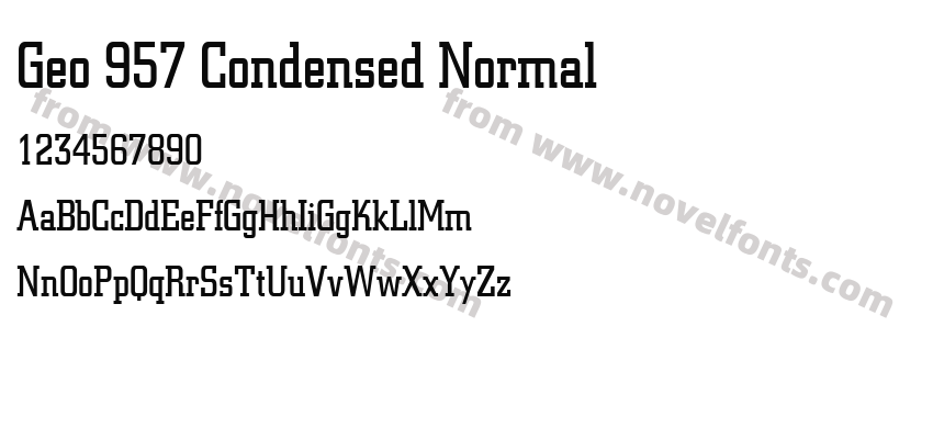 Geo 957 Condensed NormalPreview