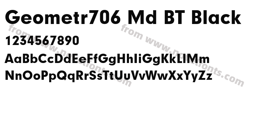 Geometr706 Md BT BlackPreview