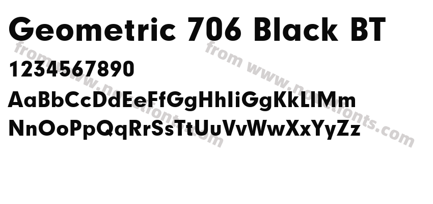 Geometric 706 Black BTPreview