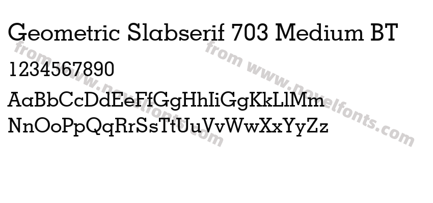 Geometric Slabserif 703 Medium BTPreview