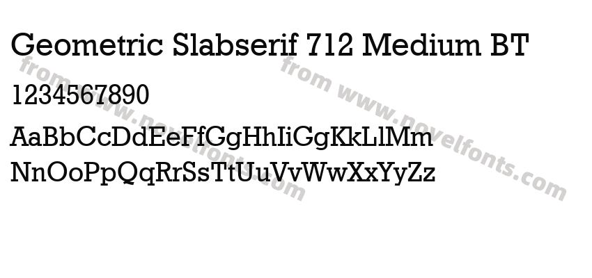 Geometric Slabserif 712 Medium BTPreview