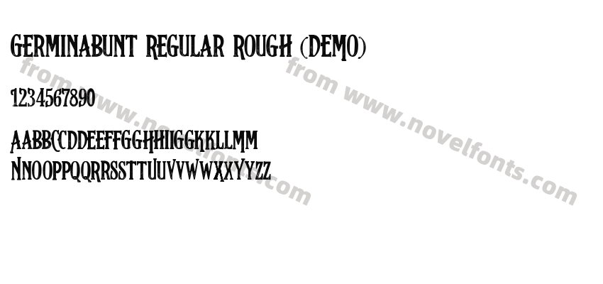 Germinabunt Regular Rough (DEMO)Preview