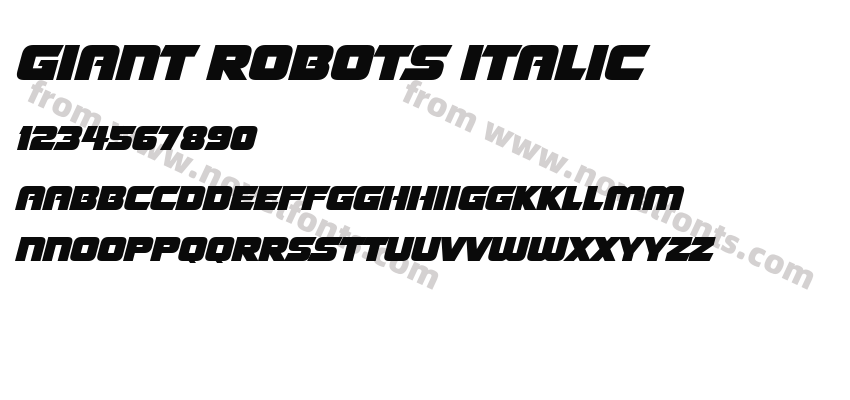 Giant Robots ItalicPreview