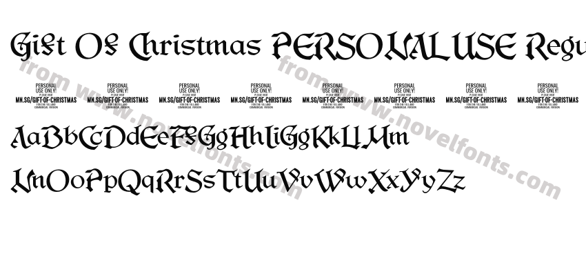 Gift Of Christmas PERSONAL USE RegularPreview