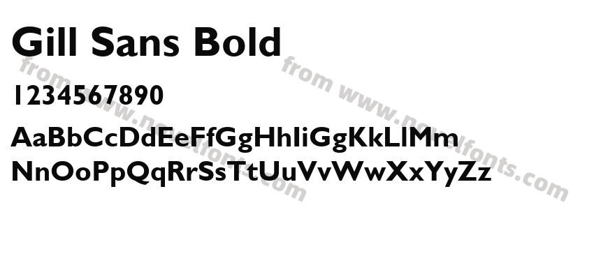 Gill Sans BoldPreview