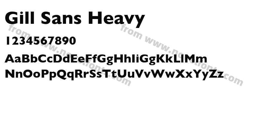 Gill Sans HeavyPreview