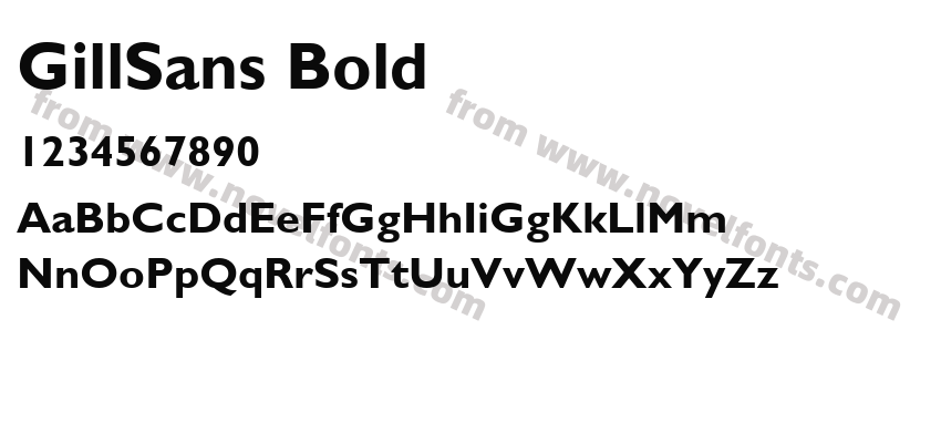 GillSans BoldPreview