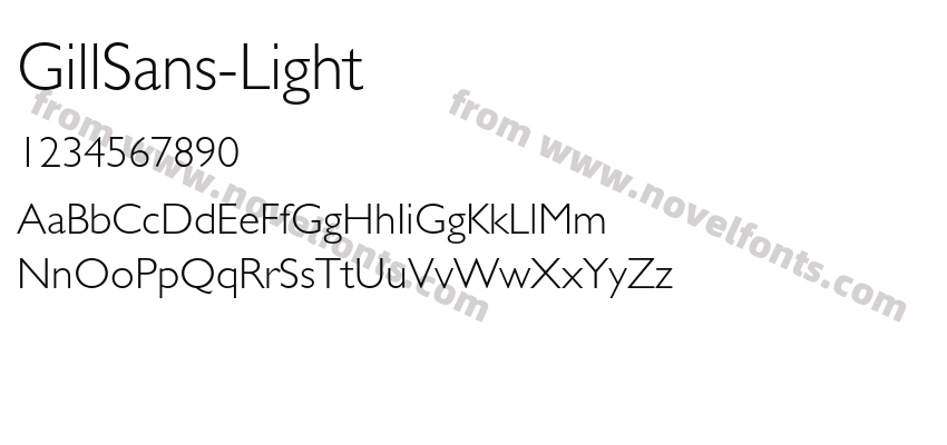 GillSans-LightPreview