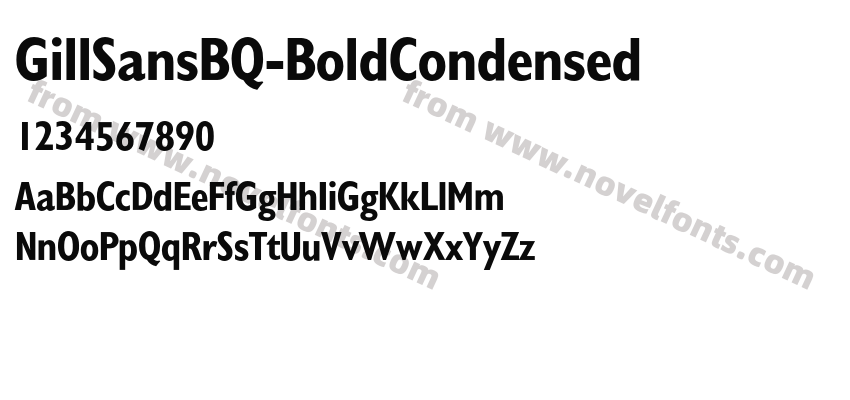 GillSansBQ-BoldCondensedPreview