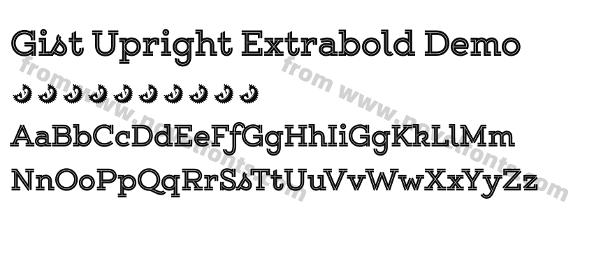 Gist Upright Extrabold DemoPreview