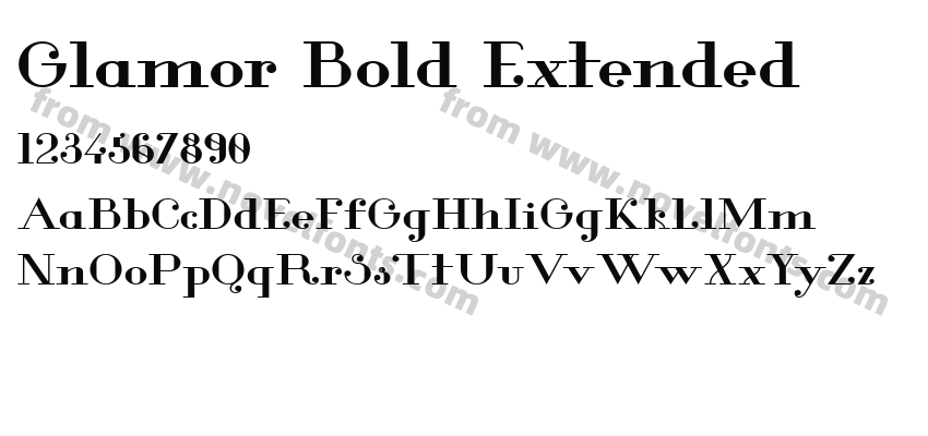 Glamor Bold ExtendedPreview