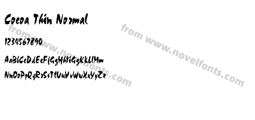 Cocoa Thin NormalPreview